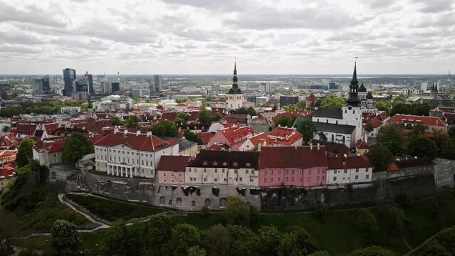 Beatiful Tallinn with church towers