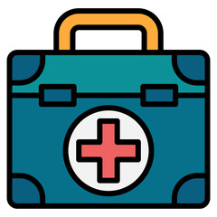 Obraz premium Emergency Kit Icon Element For Design