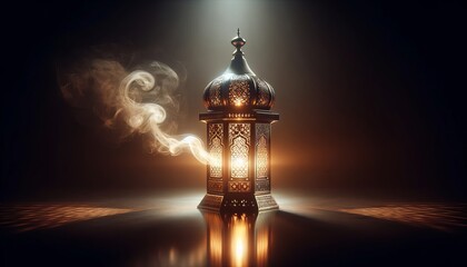 Fototapeta premium Ramdan Lantern Light that Shines in the Darkness