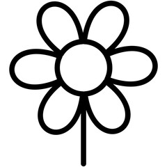 Obraz premium Flower Vector Icon