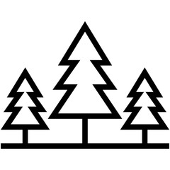 Fir Tree Vector Icon