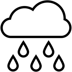  Raining Vector Icon