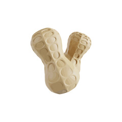 Peanut 3d icon vector illustration design
