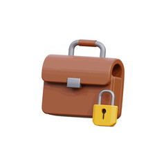 Protection security 3d icon vector illustration design