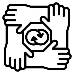 Partnership Icon Element For Design