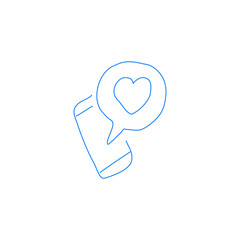 heart icon on white background