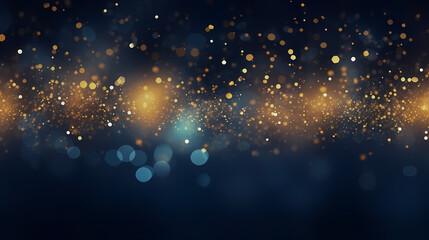 Obraz premium Festive decorative glitter lights background banner. Colorful abstract background with glitter