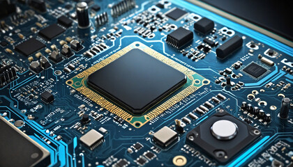 Cutting-edge electronics and technology vision for banners or ads.