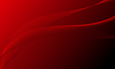 red business lines wave curves with gradient abstract background