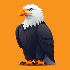Obraz premium Bird Eagle. Logo illustration of a Eagle. Eagle emblem, icon, logotype,decal, print.