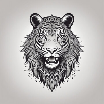 recommend clip art: Simple outlined animal logo icon set