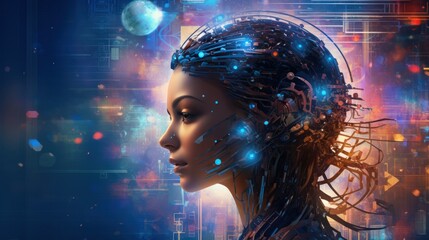 AI women face, Robotic