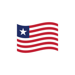 Flag of Liberia vector symbol