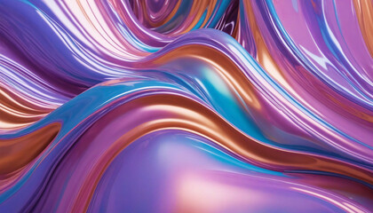 Iridescent Rainbow Abstract Background Design