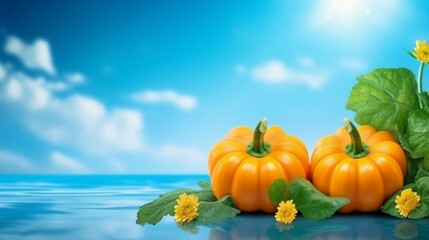 pumpkin on the grass high definition(hd) photographic creative image
