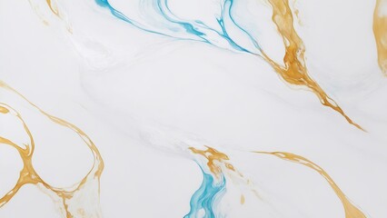 Abstract White Natural luxury fluid art alcohol ink painting Background