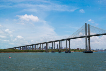 Newton Navarro Bridge Over the Potenji River in Natal City, Brazil