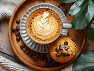 3d rendering of coffee product display and demonstration for product, demo, backdrop, mockup, daylight, nature, beige