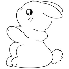 coloring page rabbit