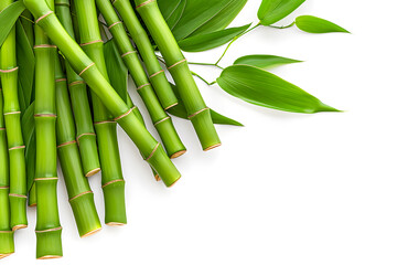 Fototapeta premium Bamboo background with place for text