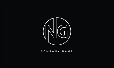 NG, GN, N, G Abstract Letters Logo Monogram