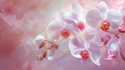 pink orchid flower, delicate Orchid Blooms: Adorn your home with elegance using this image showcasing delicate orchid blooms in full blossom, their intricate petals and vibrant colors exuding beauty