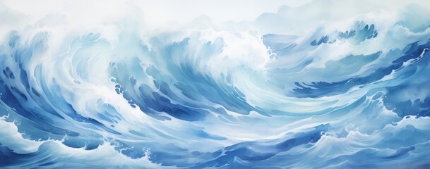 ocean wave background blue wave