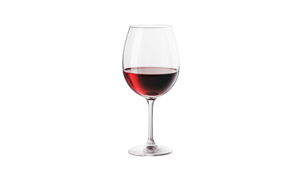 Glass of wine cut out. Realistic glass of wine on transparent background