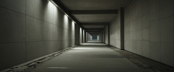 Solid hallway or walkway. Minimalist backdrop.