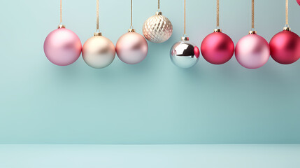 Luxurious shiny Christmas ball decoration, Christmas and New Year ornaments background