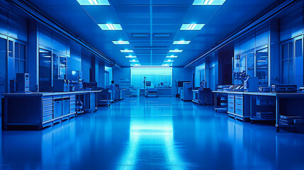 Science Laboratory with Advanced Technology Equipment, Modern Industrial Research Facility