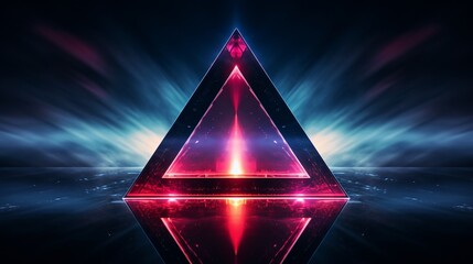 Fototapeta premium Neon Glowing Future Sci Fi Night Fashion Club Laser Beam Purple Blue Concrete Grunge Reflective Empty Hall Garage Underground Ship 3D Rendering