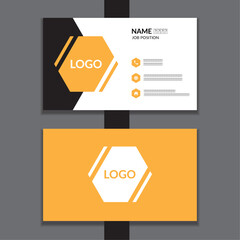 Simple and modern double-sided corporate business card design