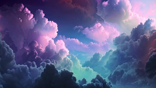 Sky Filled With Purple Clouds