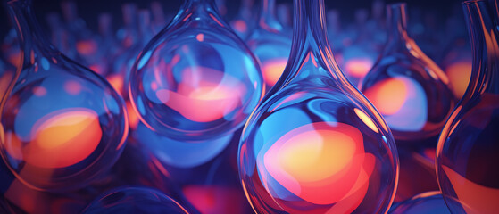 Bubbling lava lamp abstract background.