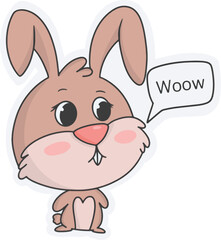 cute bunny vector