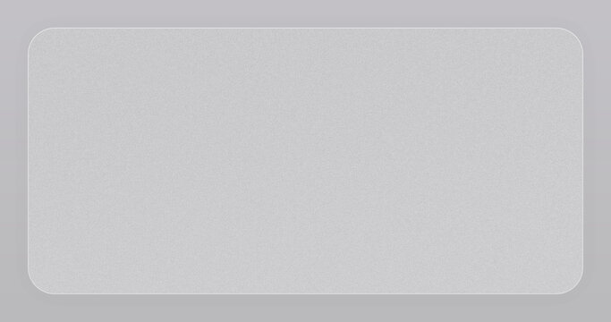 matte white Glassmorphism Background with Realistic Effect and Futuristic UIUX Illustration. Set of transparent glass plate with round corners. Card on the pedestal on gray background