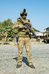 Bulgarian Army. NATO soldier, NATO special forces soldier, special forces, Preparing for war with Russia.