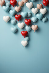 Hearts are Symbols of love for the designer of greeting Cards "Happy women", "Mothers", "Valentine's Day", "Birthday".