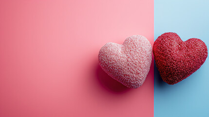 Obraz premium Hearts are Symbols of love for the designer of greeting Cards 