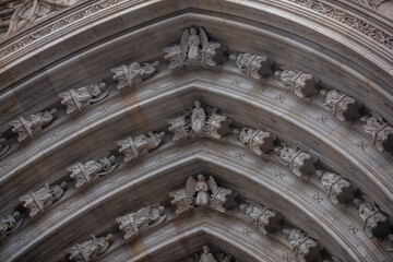 Obraz premium Catalonia, panorama of Barcelona, the whole city, view of the city from the mountain, huge panorama, cityscape, spiritual symbol, religious center of Catalonia, pilgrimage, Catholic, towers, temple