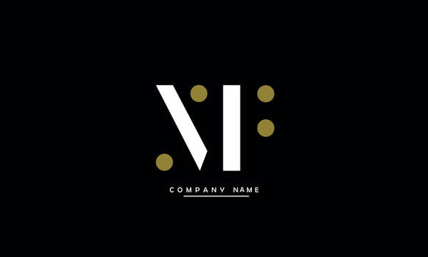NF, FN, N, F Abstract Letters Logo Monogram