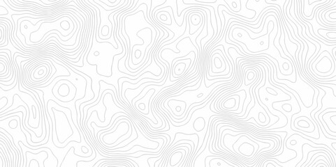 Topographic map. Geographic mountain relief. Abstract lines background. Contour maps. Vector illustration, Topo contour map on white background, Topographic contour lines vector map seamless pattern.