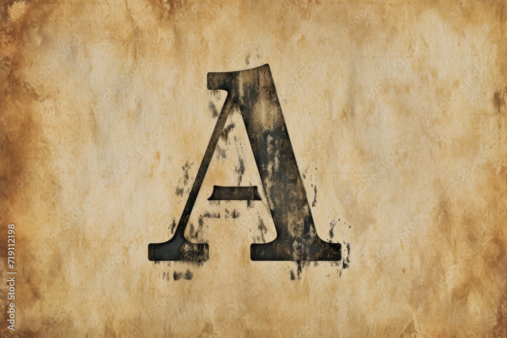 Poster a letter scrawled on a canvas, capturing the artist's innermost thoughts and emotions through their 