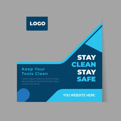 Medical social media post template design set for health, Healthcare, Medicine, Corona, Treatment, Healthcare Social Media post