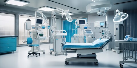 Modern operating room at hospital