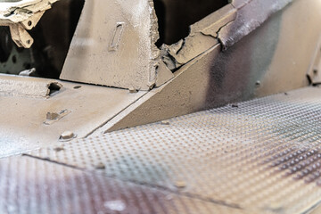 metallic pattern and texture, military vehicle detail,metal pattern