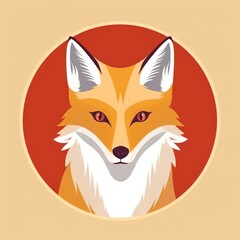 Obraz premium Animal Fox. Logo illustration of a Fox. Fox emblem, icon, logotype,decal, print.