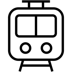 Tram Vector Icon 