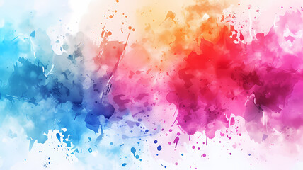 Fototapeta premium Artistic Watercolor Brushstrokes on Abstract Paint Background